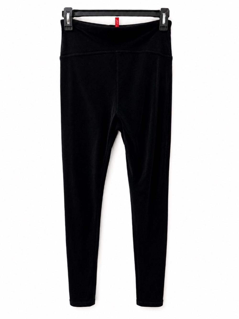 SPANX Black Velvet High Waist Leggings Size M